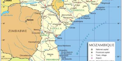 Мапуто, Мозамбик картата